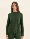 PAPINELLE JADA ORGANIC COTTON KNIT LONG SLEEVE TEE