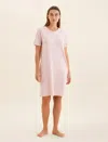 PAPINELLE JADA ORGANIC COTTON KNIT MIDI NIGHTGOWNS