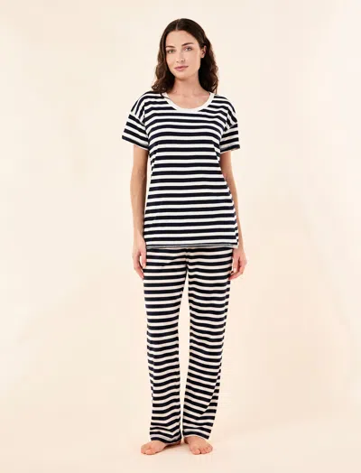 Papinelle Jada Organic Cotton Knit Ss Tee & Straight Leg Pant