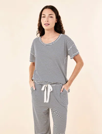 Papinelle Jada Organic Cotton Knit Tee & Straight Leg Pant