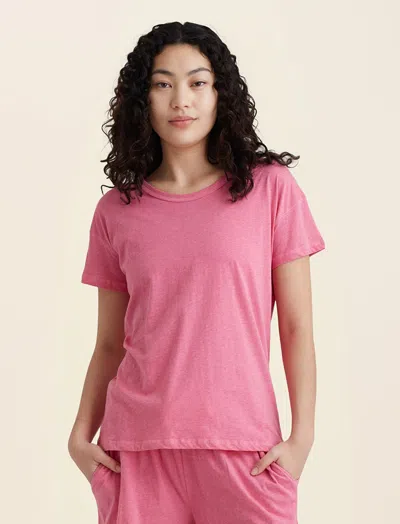 Papinelle Jada Organic Cotton Knit Tee In Pink