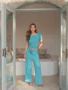 Papinelle Jada Organic Cotton Knit Wide Leg Pant