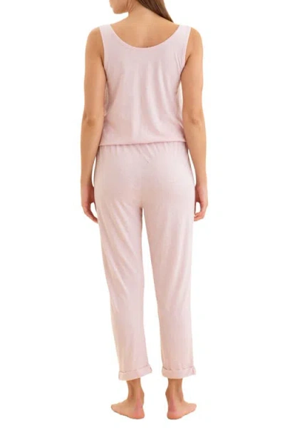 Papinelle Jada Organic Cotton Pajama Jumpsuit In  Pink
