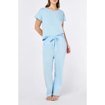 Papinelle Jada Organic Cotton Pajamas In Blue