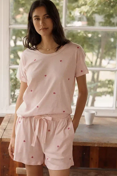 Papinelle Jada Organic Cotton Posy Pajama Set In Multi