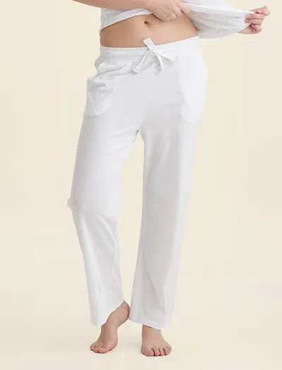 Papinelle Jada Organic Cotton Straight Leg Pant In White