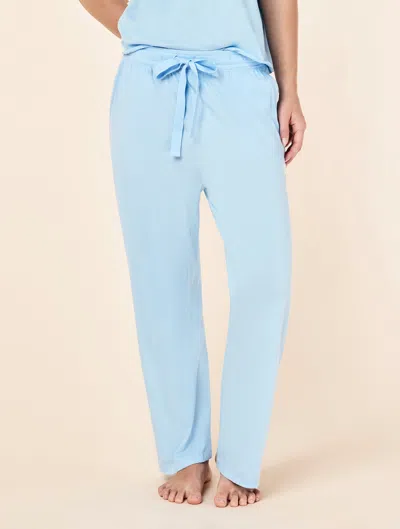 Papinelle Jada Organic Cotton Wide Leg Pant In Blue