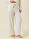 Papinelle Jada Organic Cotton Wide Leg Pant In Butter