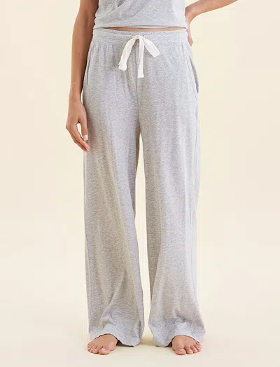 Papinelle Jada Organic Cotton Wide Leg Pant In Gray