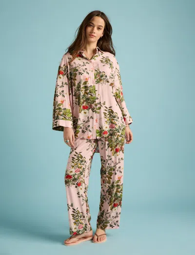 Papinelle Karen Walker Love Lettters Full Length Pj In Pink