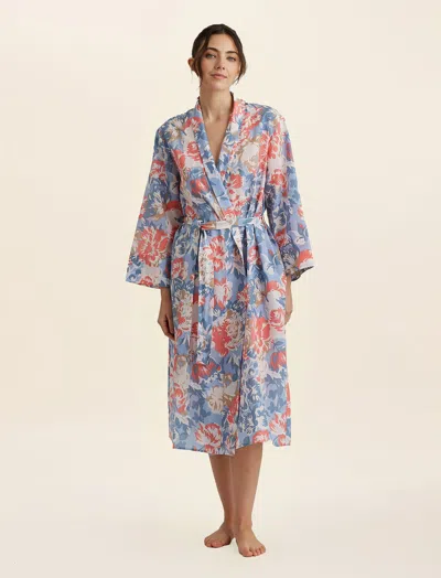 Papinelle Karen Walker Ornamental Maxi Robe In Blue