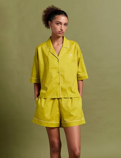 Papinelle Karen Walker Runaway Girl Boxer Pj Set In Citronelle