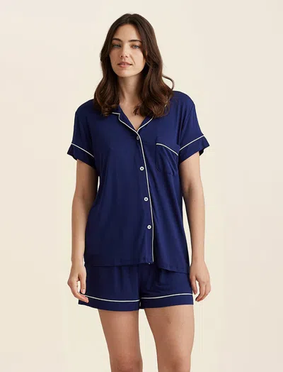 Papinelle Kate Modal Soft Boxer Pj In Blue