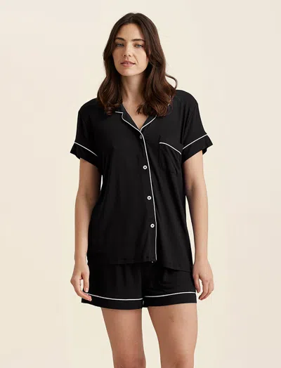 Papinelle Kate Modal Soft Boxer Pj In Black