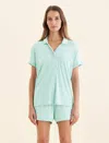 Papinelle Kate Modal Soft Boxer Pj In Eggshell