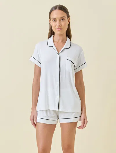 Papinelle Kate Modal Soft Boxer Pj In White