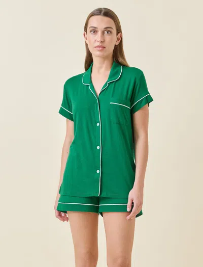 Papinelle Kate Modal Soft Boxer Pj In Green