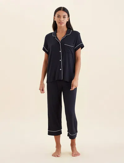 Papinelle Kate Modal Soft Crop Pj In Black