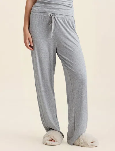 Papinelle Kate Modal Soft Full Length Pant In Grey Marl