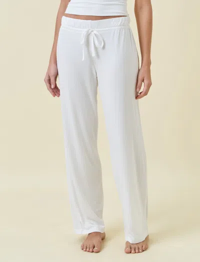 Papinelle Kate Modal Soft Full Length Pant In White