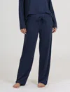 Papinelle Kate Modal Soft Full Length Pant In Navy Melange