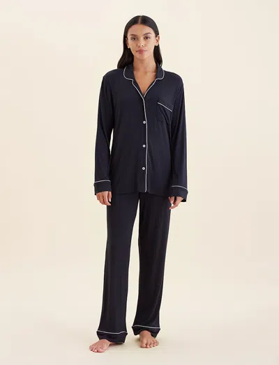 Papinelle Kate Modal Soft Full Length Pj Set In Black
