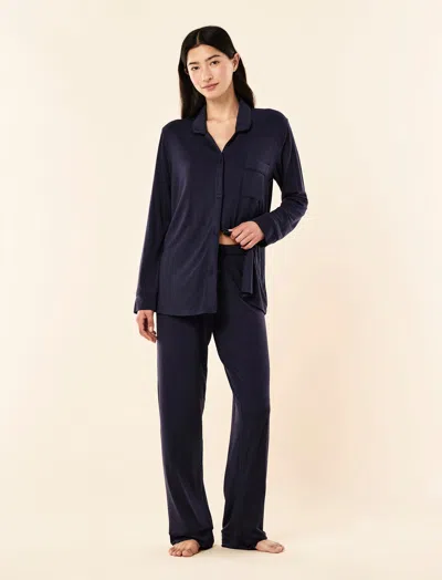 Papinelle Kate Modal Soft Full Length Pj Set In Blue