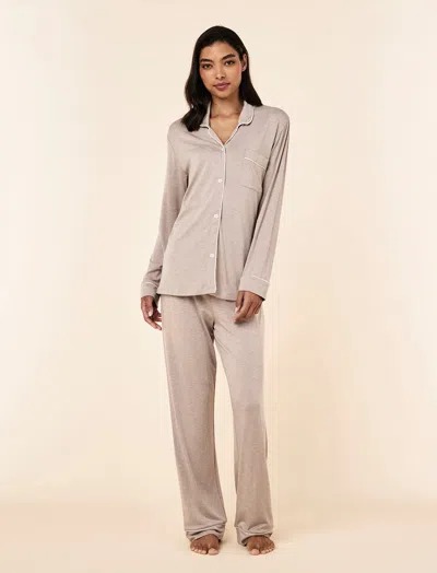 Papinelle Kate Modal Soft Full Length Pj Set In Brown