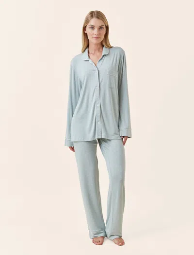 Papinelle Kate Modal Soft Full Length Pj Set In Green
