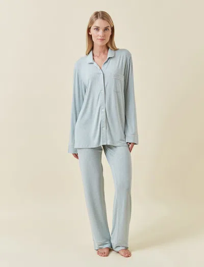 Papinelle Kate Modal Soft Full Length Pj Set In Green