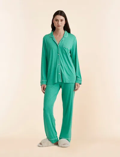 Papinelle Kate Modal Soft Full Length Pj Set In Spearmint