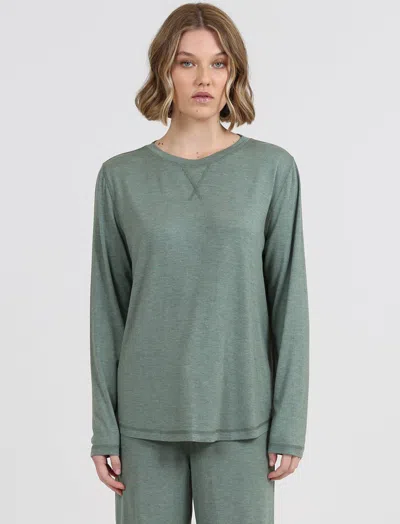 Papinelle Kate Modal Soft Long Sleeve Tee In Alpine