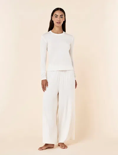 Papinelle Kate Modal Soft Long Sleeve Tee In Sand