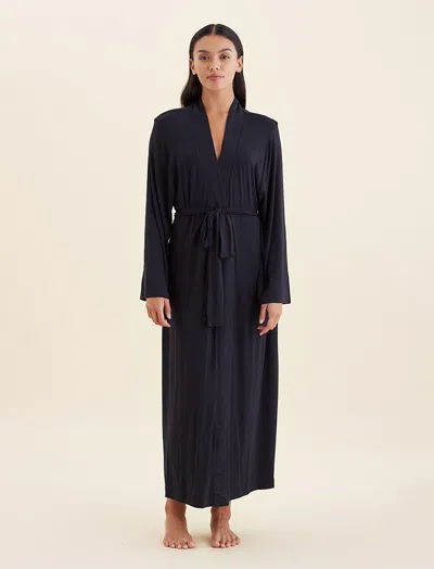 Papinelle Kate Modal Soft Maxi Robe In Blue
