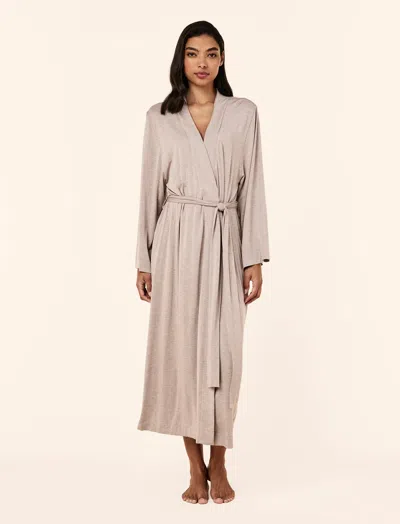 Papinelle Kate Modal Soft Maxi Robe In Brown