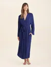 Papinelle Kate Modal Soft Maxi Robe In Navy Melange