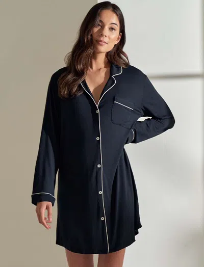 Papinelle Kate Modal Soft Nightshirt In Blue