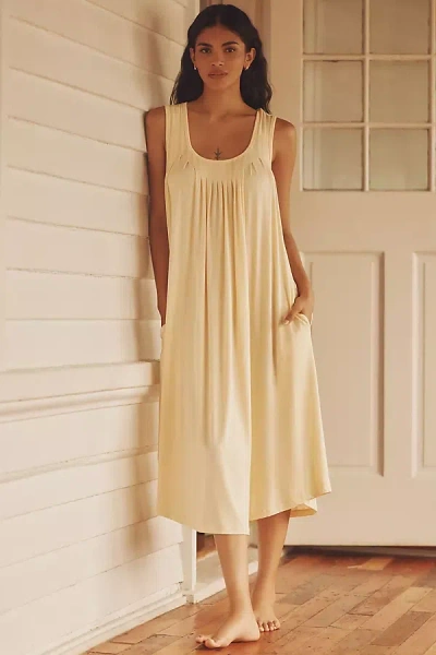 Papinelle Kate Soft Pleated Nightgown In White