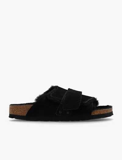 Papinelle Kyoto Shearling Birkenstock In Black