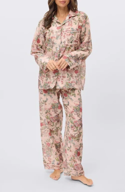 Papinelle Layla Cotton & Silk Pajamas In Pink