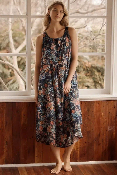 Papinelle Layla Cotton Midi Dress In Multi