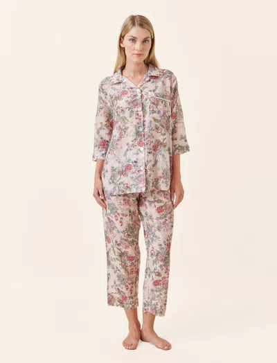 Papinelle Layla Crop Pj Set In Pink