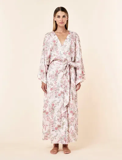 Papinelle Layla Kimono Maxi Robe In Sand
