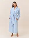 Papinelle Long Plush Robe In Blue