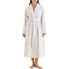 Papinelle Long Plush Robe In Ecru