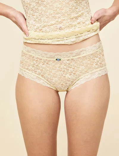 Papinelle Lulu Lace Boyshort Pantie In Neutral