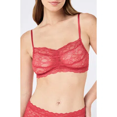 Papinelle Lulu Lace Bralette In Red