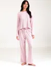 Papinelle Luxe Rib Pajamas In  Pink