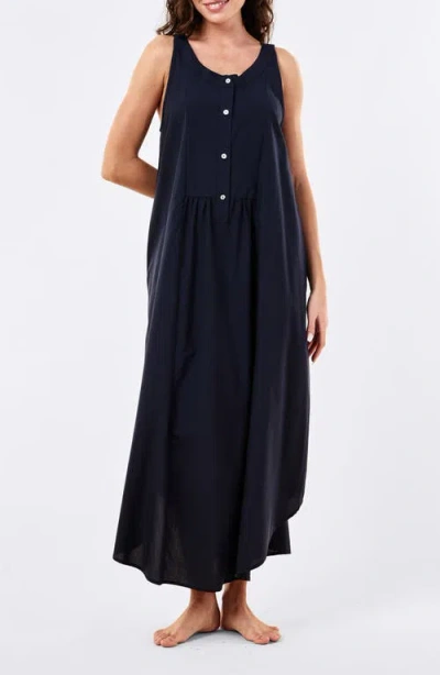 Papinelle Madison Maxi Nightgown In Blue
