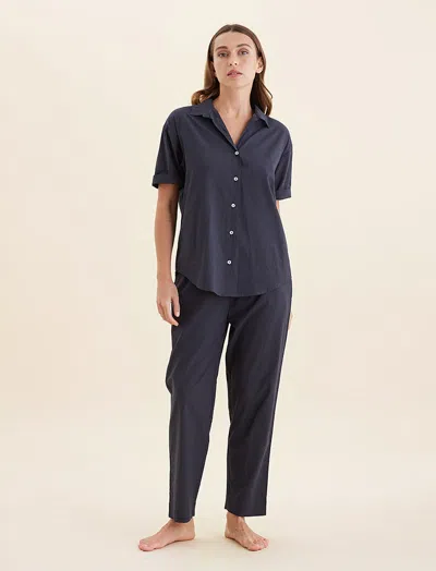 Papinelle Madison Pj Set In Blue